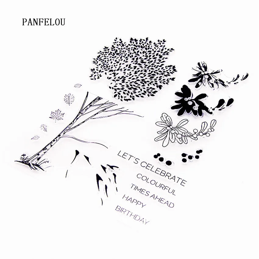 PANFELOU Fantasy tree прозрачный силиконовый штамп/печать DIY Скрапбукинг/фотоальбом
