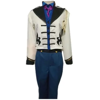 

2019 Prince Hans cosplay costume Elsa Anna Prince Hans cosplay costume movie adult Hans blazer Men's Halloween Carnival Cartoon