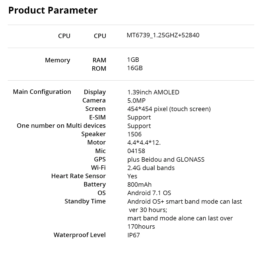 Makibes M3 4G MT6739+ NRF52840 двойной чип 8MP камера gps 800 мАч 2 ГБ+ 16 Гб мужские Смарт-часы телефон Android 7,1 ответ на вызов SIM TF карта