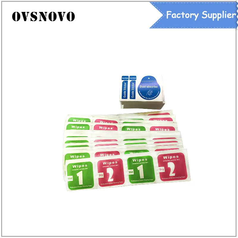 

for Camera Lens Optical LCD Screen Cleaner for iPhone 6 8 7 6s 5 X 4 Wet Dry Cleaning Wipes Removal Paper Dust Absorber Sticker