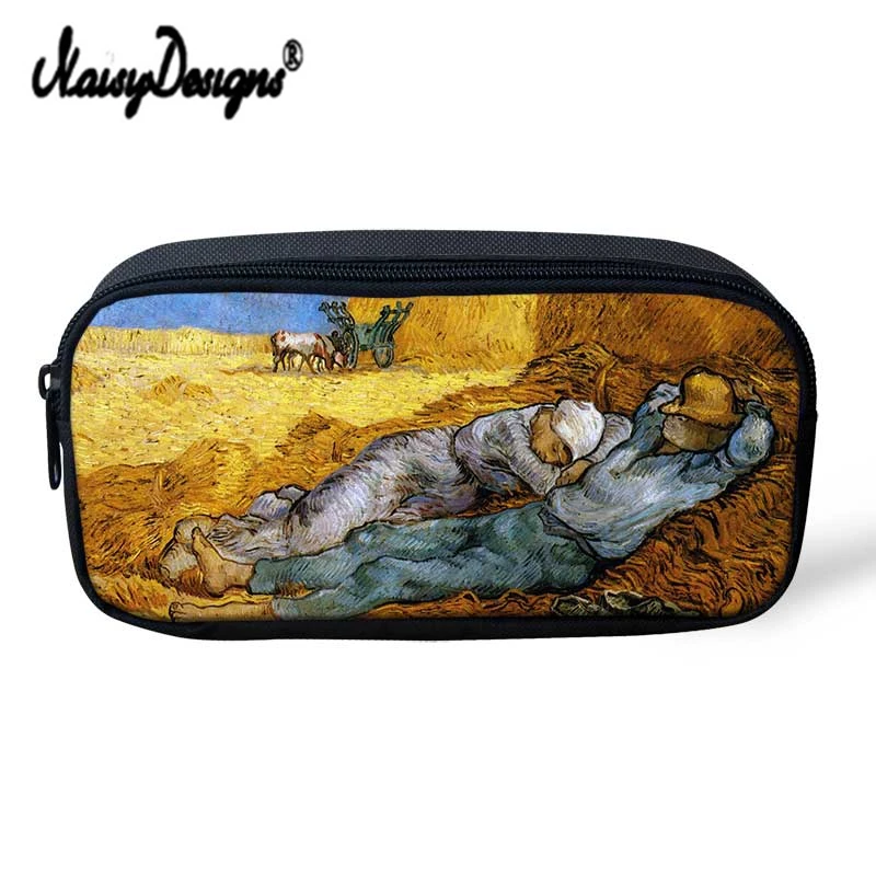

Van Gogh Famous Painting Cool Kids Pencil Case Women Makeup Bag Cosmetics Cases Pen Box For School Stationery Pencil Bags Holder