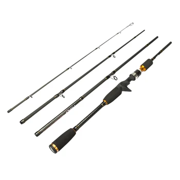 

2.1m 4 Sections fishing rod M Power Carbon Fiber Spinning Casting Travel Rod Fast Action Fishing Lure Rod