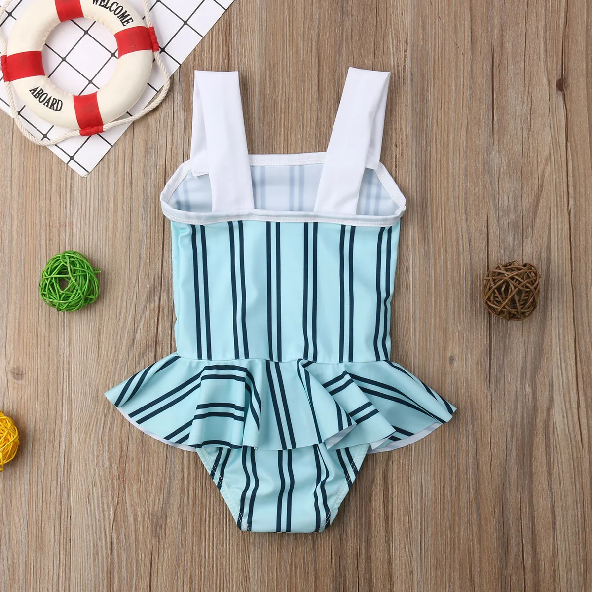 Модная летняя одежда для купания для девочек, полосатый комплект бикини, детский купальный костюм из двух предметов для малышей, купальные костюмы, пляжные костюмы