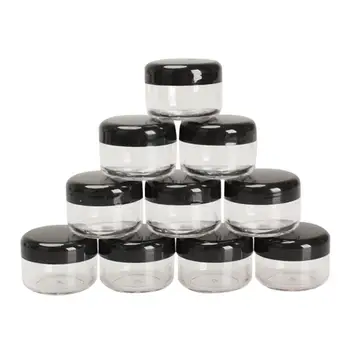 

High quality 10Pcs 5g/ml Cosmetic Empty Jar Pot Eyeshadow Face Cream Container For Cosmetics Refillable Bottles Travel Bottle