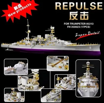 

Assembly model Yingxiang 1/350 British counterattack battleship transformation Kit Etch sheet Toys