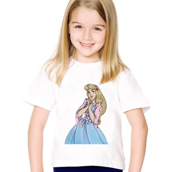 

DERMSPE New Fashion Kids Children Boys Girls Short Sleeve Lovely Cartoon Print Cotton Casual Clothes Tops Kids Baby T-shirt