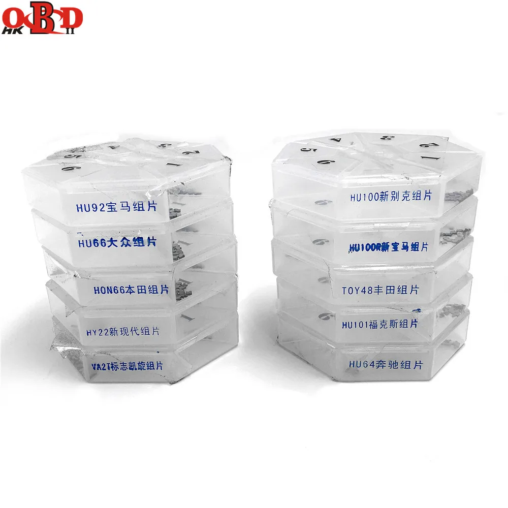 US $125.01 Hkobdii 10 Kinds Auto Locksmith Tools Car Key Moulds For Key Profile Duplicating Moulding Tool Set