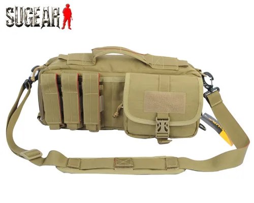 ФОТО Outdoor 600D Cordura Nylon Tactical Invador Military Combat Assault Cross Body Shoulder Bag Adjustable Belt Tan Free Shipping