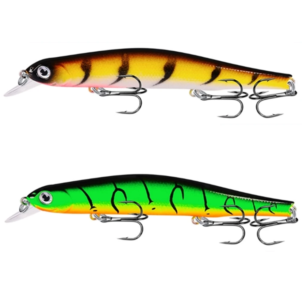  Quality Minnow Fishing Lures 12.5cm 17.5g Floating Wobblers Artificial Swim Bait Bass Pike Jerkbait