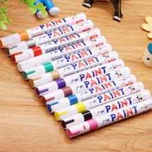 Permanent Paint Marker Car-Tyre-Tire Metal Waterproof 12-Colors Graffti Caneta CD Tread