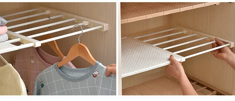 Экономия пространства Регулируемый Органайзер полка перегородки для хранения в ванной, на кухне регулируемая полка