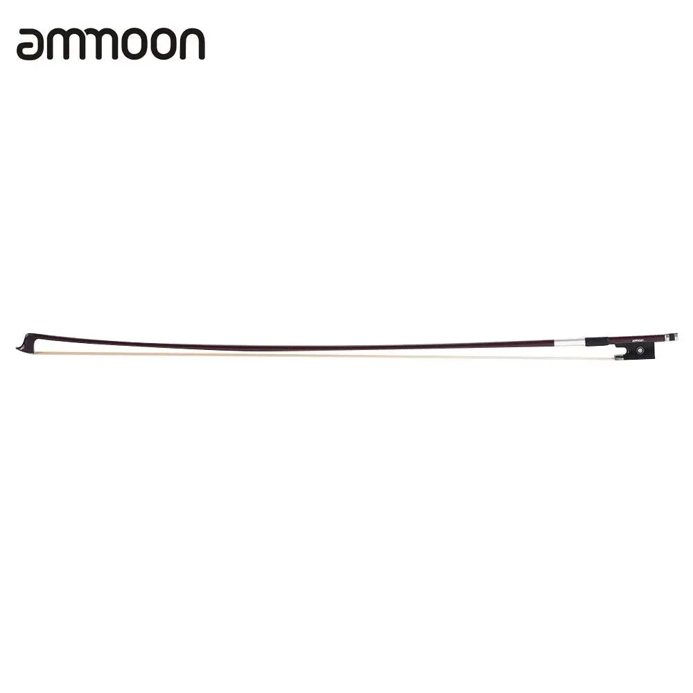 

ammoon Well Balanced 4/4 Violin Fiddle Bow Carbon Fiber Round Stick Exquisite Horsehair Ebony Frog
