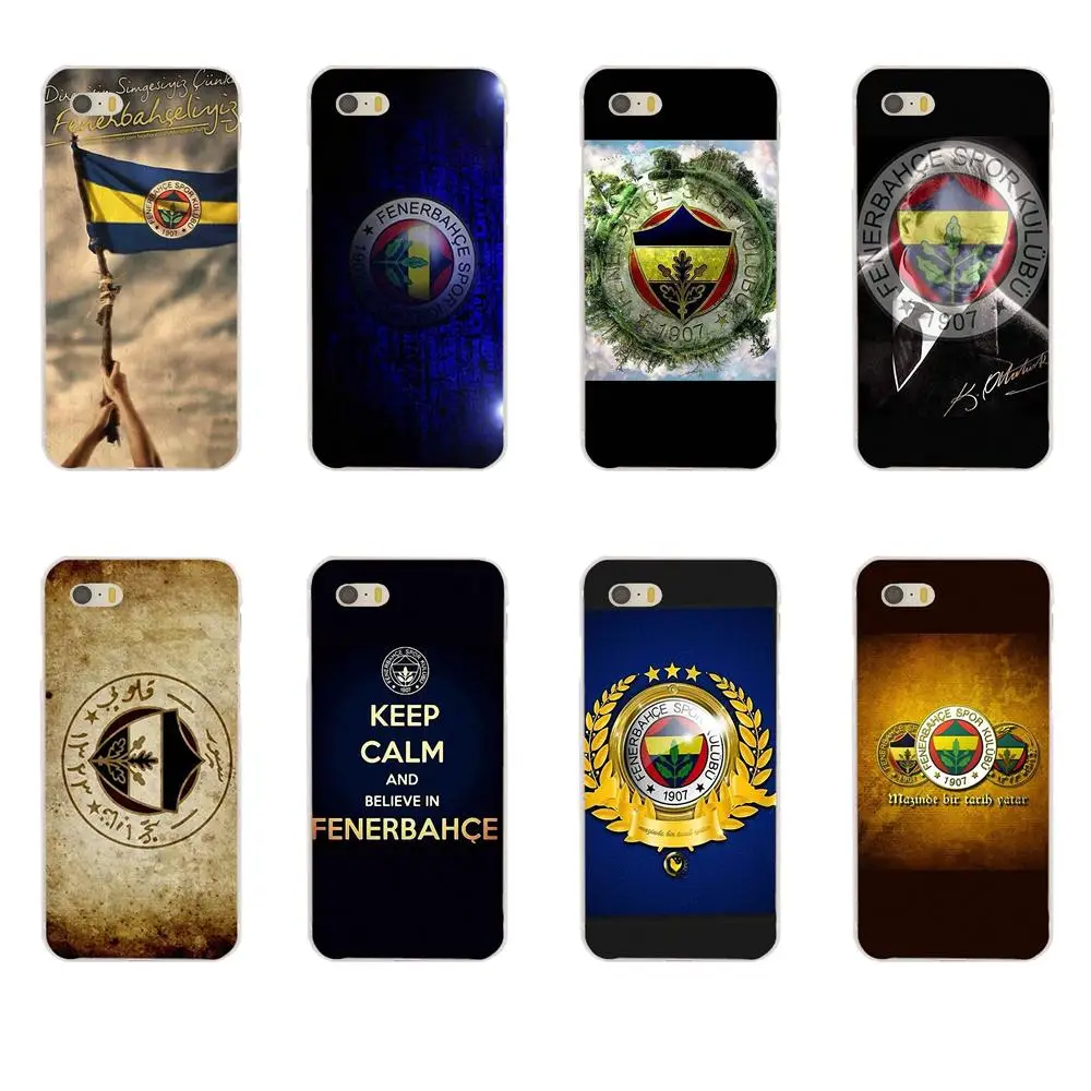 

Rubber Transparent Shell Phone Case For Apple iPhone 4 4S 5 5C 5S SE 6 6S 7 8 Plus X XS Max XR Unique Fenerbahce Sk Logo
