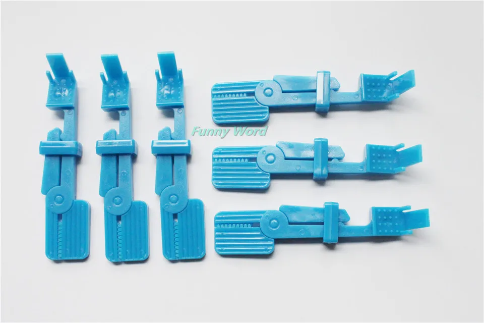6 Pcs Dental X Ray Film Holder Snap Clips Bule Color Salein Teeth
