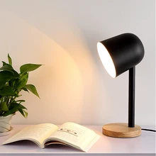 Современный Art Deco роспись простой норвежский стиль творческий настольные лампы E27 светодиодный 220 V мини настольная лампа для чтения ночной домашней спальни