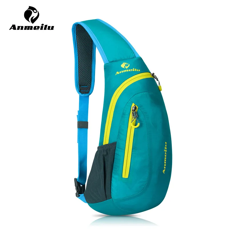 ANMEILU Bike Bicycle Bag 8L Nylon Men Women Outdoor Sport Cycling Backpack Running Gym Fitness Climbing Rucksack Chest Pack Bag