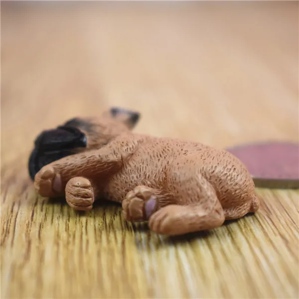 French Bull Dog Sleeping Lazy Pets Fridge Magnets PVC Figures Toys Car Home Office Decoration Gifts - W 16