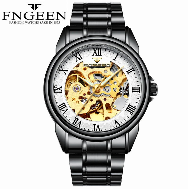 Мужские часы Montre Homme Marque de Luxe автоматические механические светящиеся для мужчин