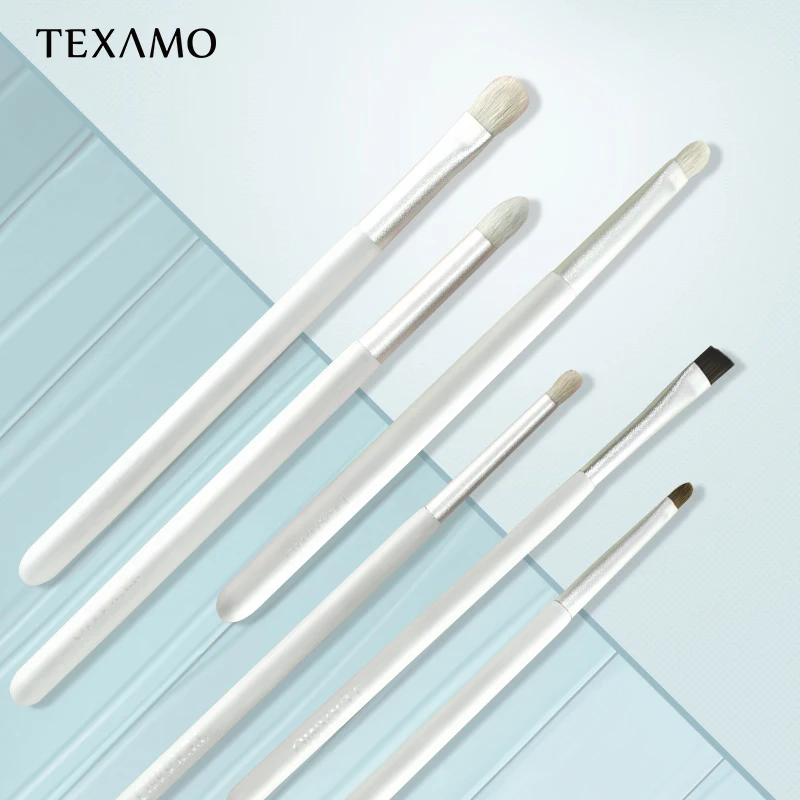 

Texamo 6 Pcs Makeup Brush Set Beginner Make Up Tool Kit Eyeshadow Eyeliner Highlight Smudge Brushes Brochas Maquillaje