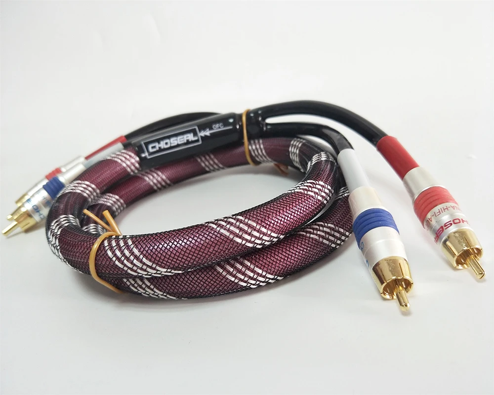 Choseal-Q-820-Hifi-Audio-Interconnect-Cable-With-Gold-Plated-RCA-Plug-OFC-1-Meter04
