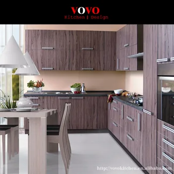 

L shaped modern kitchen cabinet