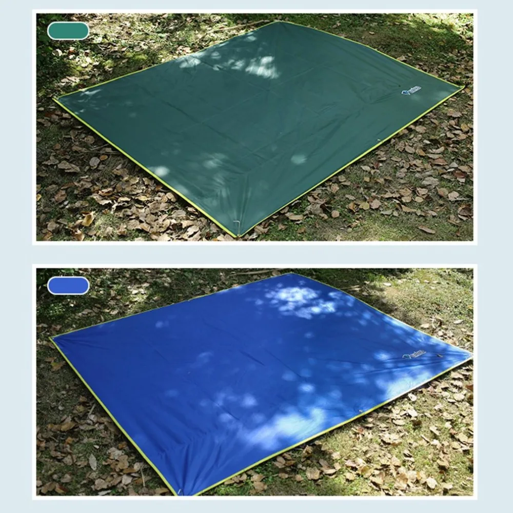 Billige Camping Matte Ultraleicht Im Freien Wasserdichte Zelt Plane Fußabdruck Boden Oxford Blatt Matte Decke Baldachin für Camping Wandern Picknick
