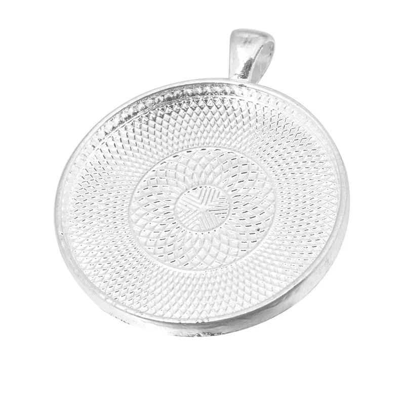 Fashion 10pcs 35mm Inner Size Classic Simple Style Cabochon Base Setting Charms Pendant Fit Cameo DIY Necklace Making | Украшения и