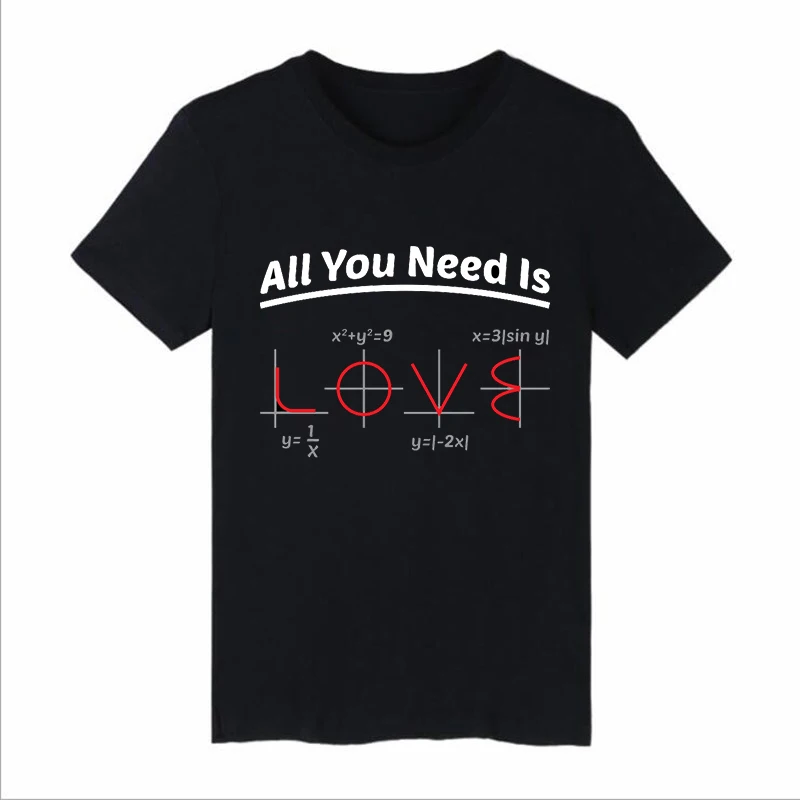 Funny Mathematics Pun Pattern Tshirt Short-sleeved Cotton T-Shirt Casual Mens Tee Shirt Women Tee All You Need Is Love Equations Funny Mathematics Pun Pattern Tshirt Short-sleeved Cotton T-Shirt Casual Mens Tee Shirt Women Tee All You Need Is Love Equations