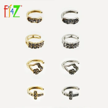 

Clearance sale Fashion Ear Cuff hollow cross/ lips zircon No Pierced Clip Earrings Ear Cuff For Women Boucles