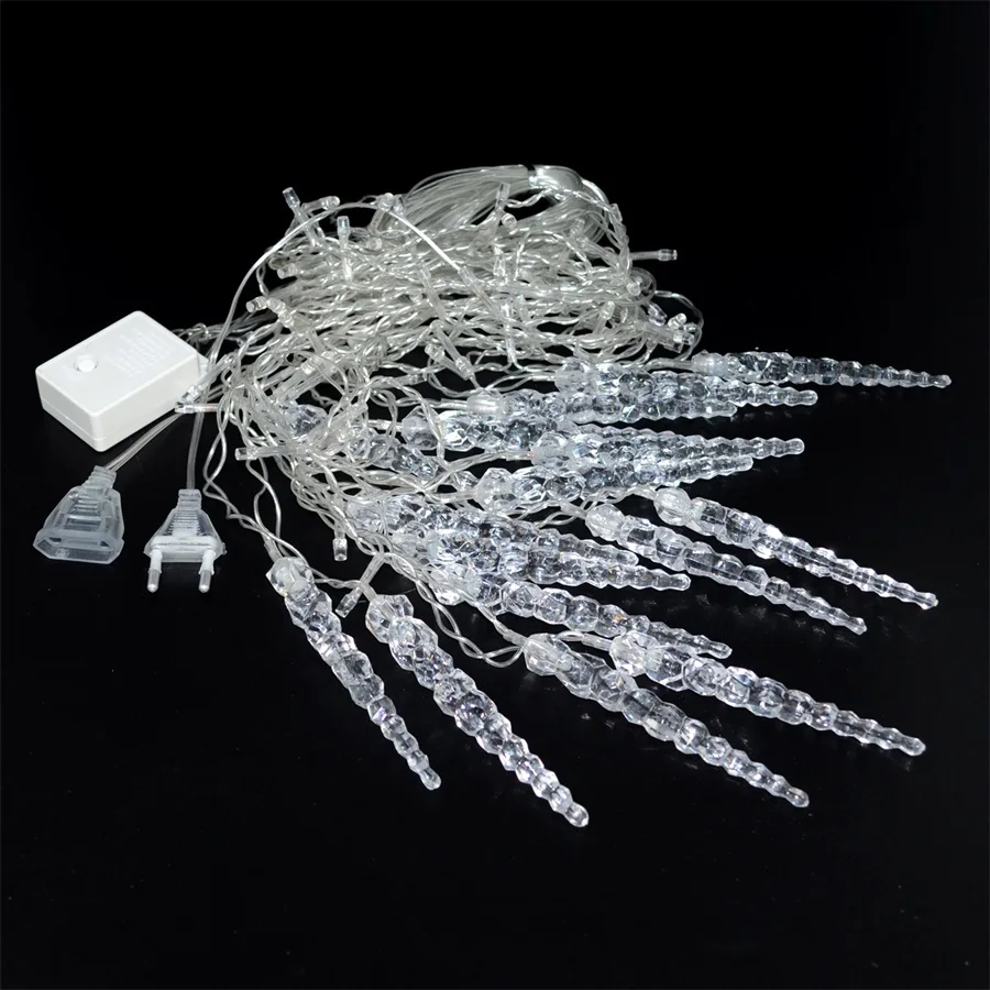 Holiday Lighting 3.5M 96 LED Icicle Home Xmas Decoration Christmas Lights Outdoor Waterproof Fairy Curtain String Lights Holiday Lighting 3.5M 96 LED Icicle Home Xmas Decoration Christmas Lights Outdoor Waterproof Fairy Curtain String Lights