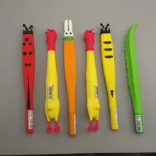 Мягкий резиновый материал гелевая ручка прекрасные животные из мультфильмов стиль черные чернила 0,5 мм канцелярский подарок