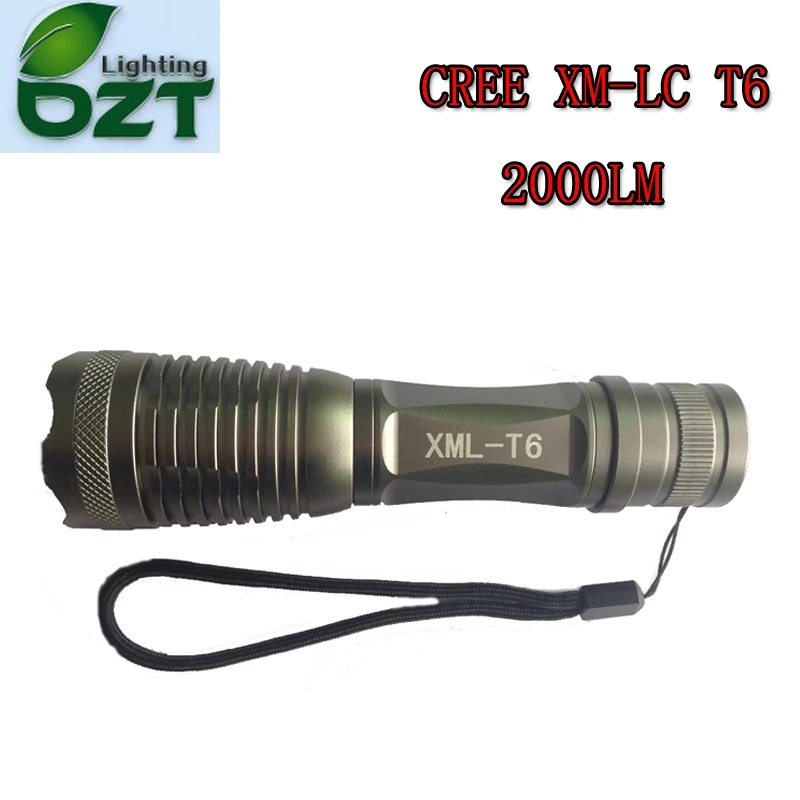 CREE XM L T6 2000LM Cree Led Torch Zoomable Cree LED Flashlight Torch Light For 3xAAA