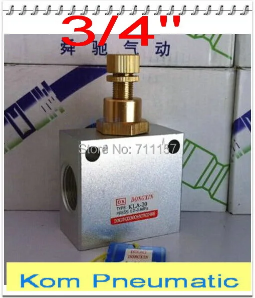 Pneumatic shuttle valve 1/2" Air Flow Control single phase throttle