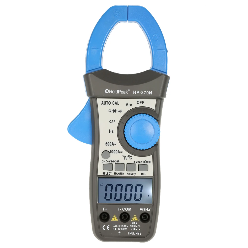 

HP-870N Clamp Meter Multimeter pinza amperimetrica digital data show amperimetro capacitance meter multimetro current clamp