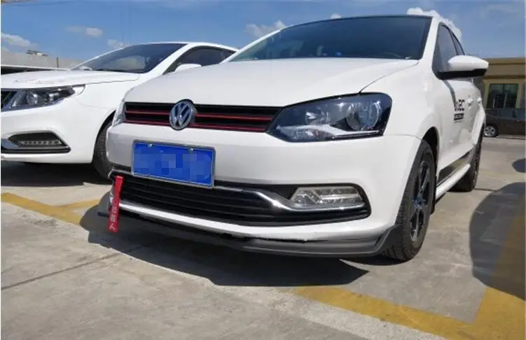 ABS передний сплиттер бампер спойлер Диффузор Крышка для VW POLO по EMS