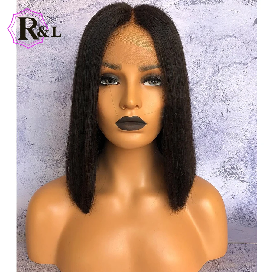short bob lace front human hair wig1