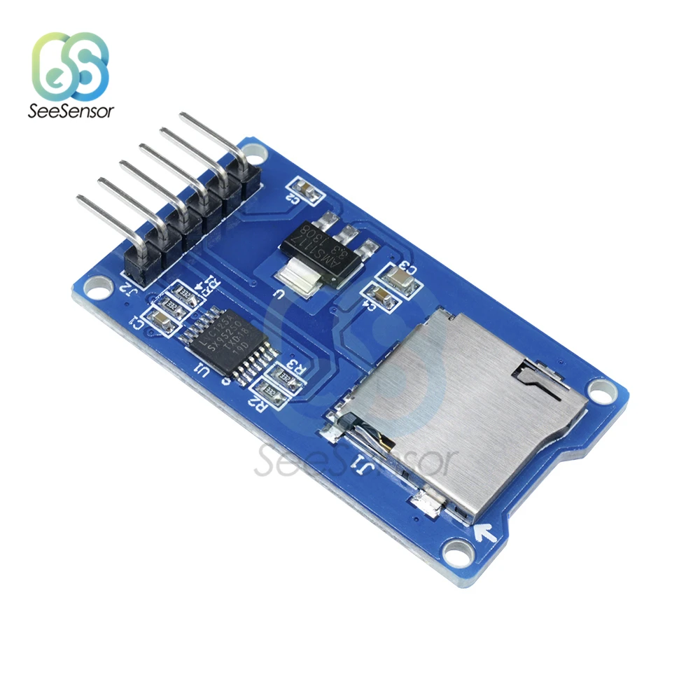 Плата расширения для хранения Micro SD карты TF защитный модуль памяти SPI для Arduino