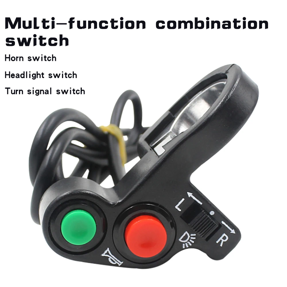

Multifunction Motorcycle Handlebar Motorcycle Switch ON-OFF Button LED Headlight Scooter Switch