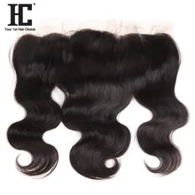 HC Hair Lace Frontal Closure With Baby Hair One Bundle Malaysian Body Wave Remy Hair 13×4 Inch Ear To Ear Human Hair Pre Plucked