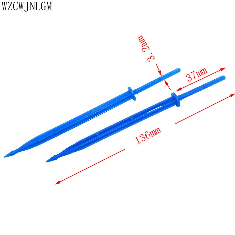 Орошения сада 2-полосная падения стрелка пусковое устройство 3/5 прямые стрелка парниковый капельный ороситель аксессуары садовый инвентарь, партиями по 5 комплектов