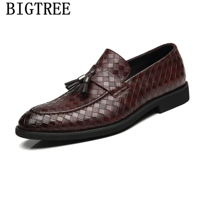 Мужские лоферы; coiffeur; деловая обувь; Роскошные модельные кожаные туфли; мужские классические туфли; zapatos de hombre de vestir; деловая обувь для мужчин - Цвет: 1