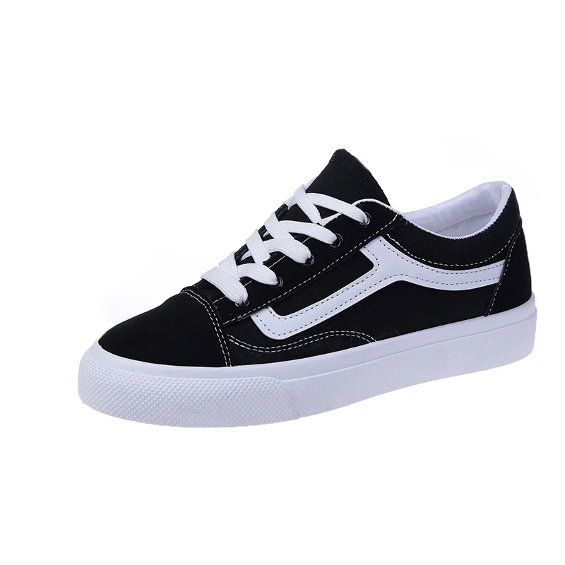 

2019 Canvas Women's Shoes Fashion Stripe Running Shoes Lace Up Flat Sports Woman Sneakers Breathable Jogging Female Sneakers