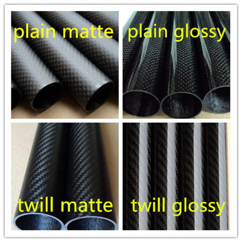 2pcs High Strength Light Weight 3K Carbon Fiber 10mm x 8mm 500mm Roll Wrapped Tube for RC Airplane Multicopter Quadcopter Arms|tube 8mm|tube 10mmtube