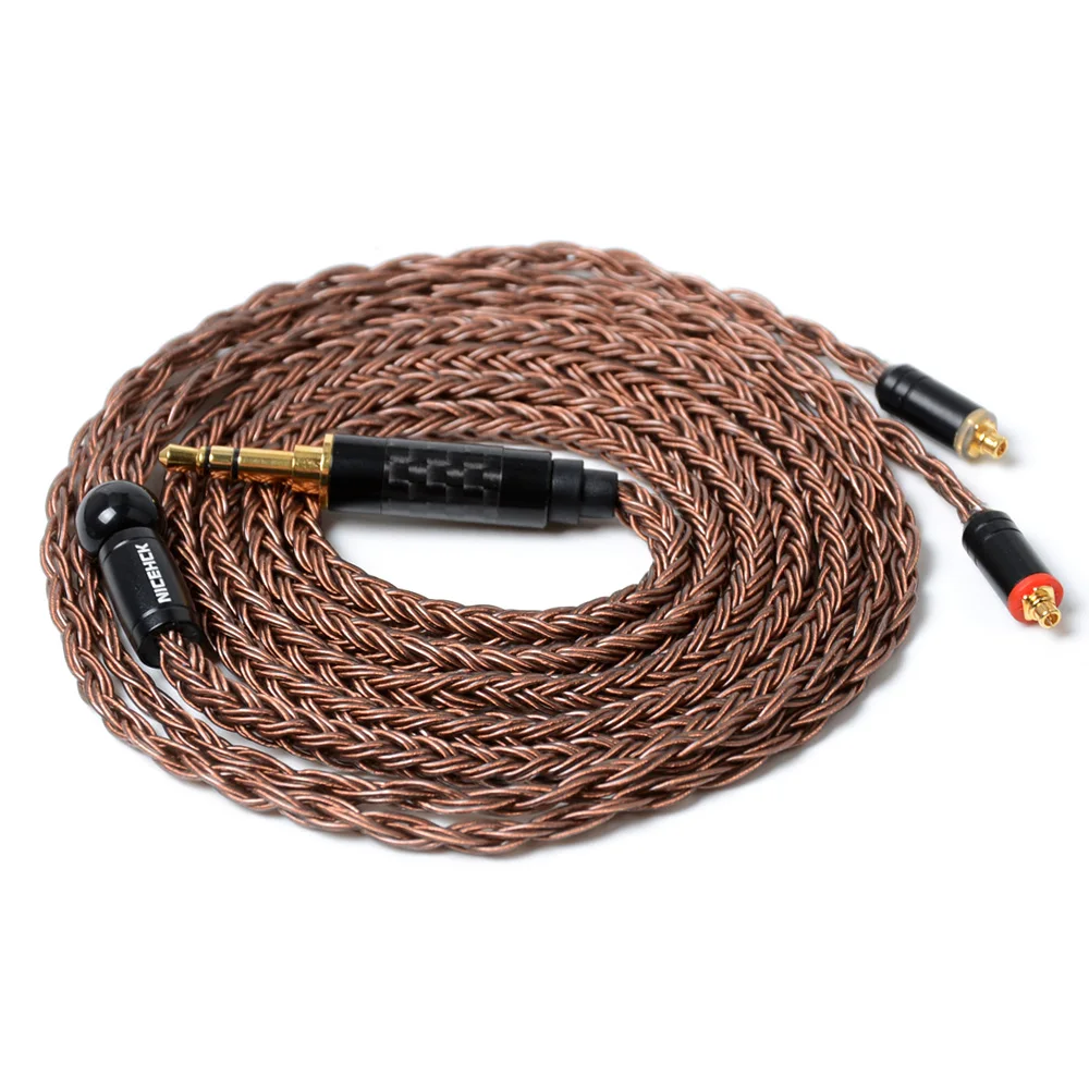 Achat Câble cuivre NICEHCK 16 Core haute pureté 3.5 2.5 4.4mm câble MMCX 2Pin pour TFZ TRN KZAS10 ZS10 CCAC16 C10 NICEHCK NX7 M6 F3