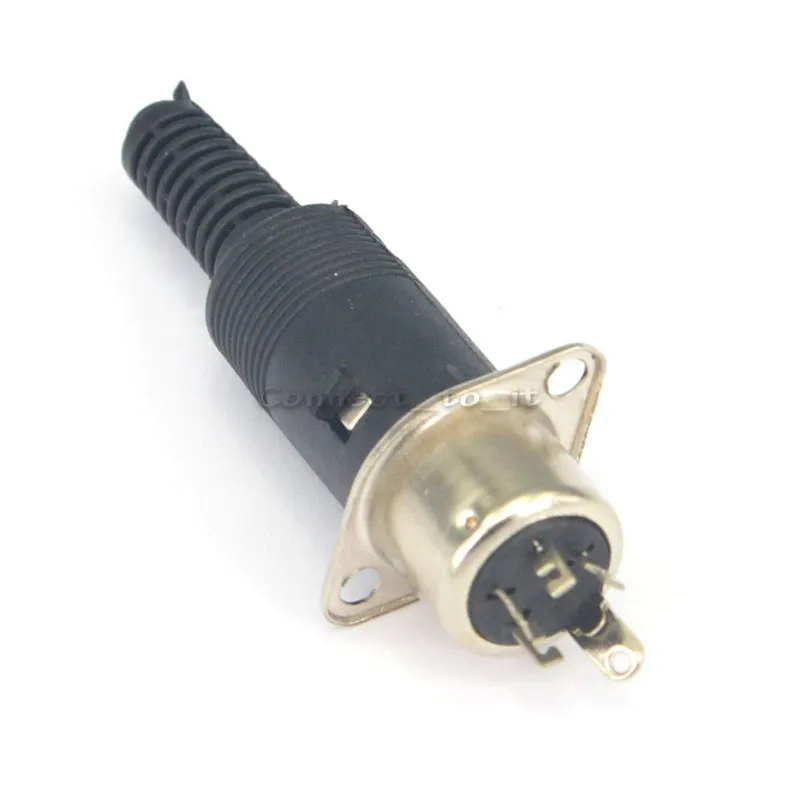 

10 Pcs  4 Pin DIN Plug to Female Jack 2 Hole Panel Mount Connector Adapter & DIN Plug Male Connector 4 Pin with Plastic Handle