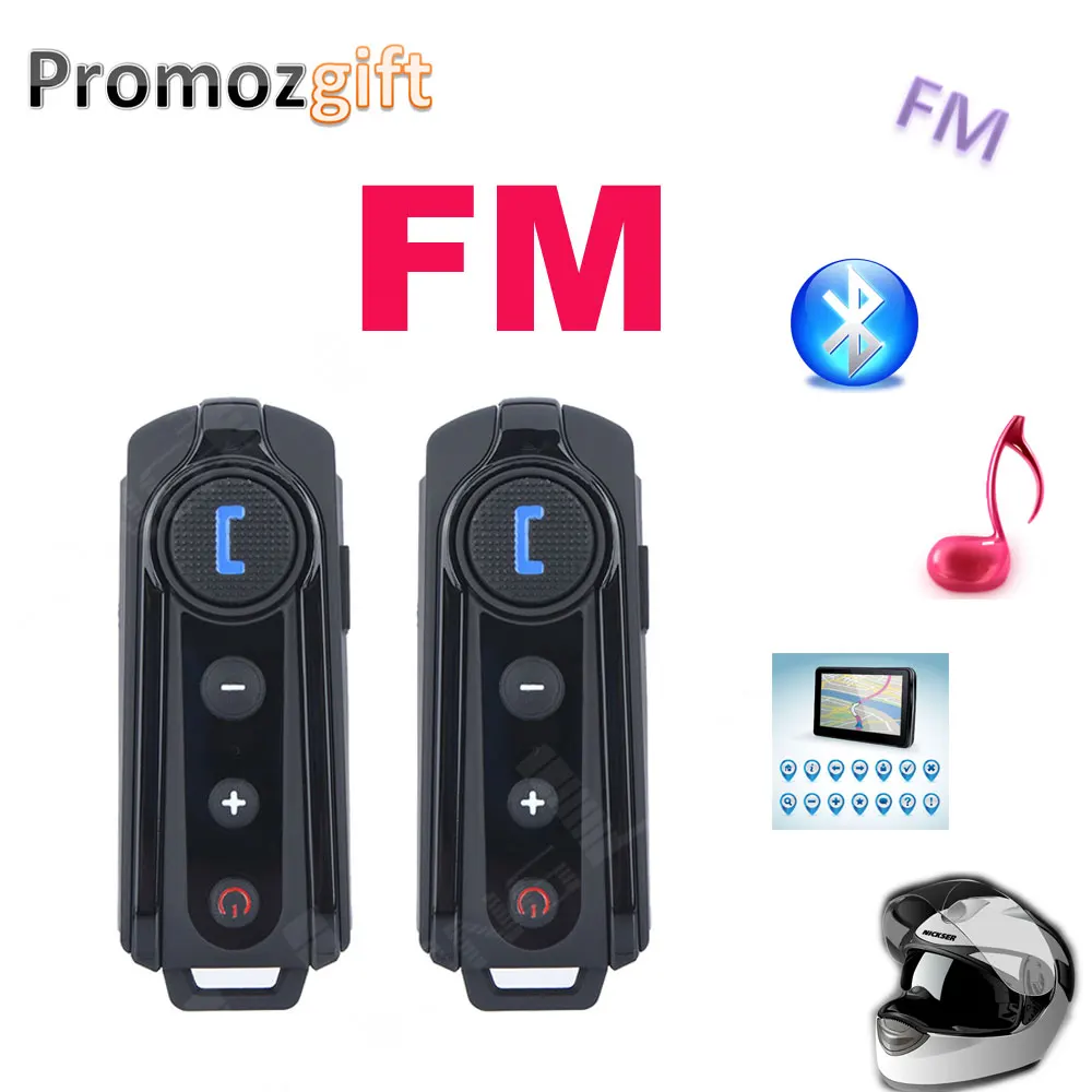

FM + BT 3.0! BT-S1 BT Intercom 1000m Waterproof Moto Helmet Bluetooth Headset Motorcycle Intercom helmet intercom bluetooth