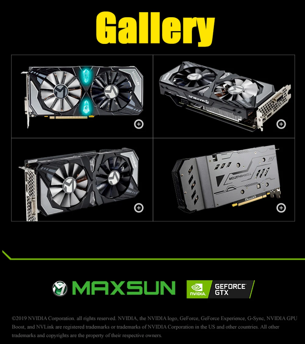 Видеокарта MAXSUN GTX 1660 Терминатор 6G 192bit GDDR5 8000 МГц 1530-1785 МГц 1408 блок HDMI+ DP+ DVI GTX1660 видеокарта для игр