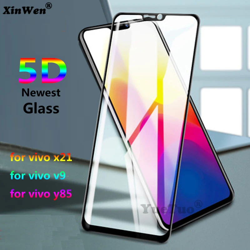 Xinwen 5D новейший изогнутый защитный экран протектор Закаленное стекло для vivo v9 y85 x21