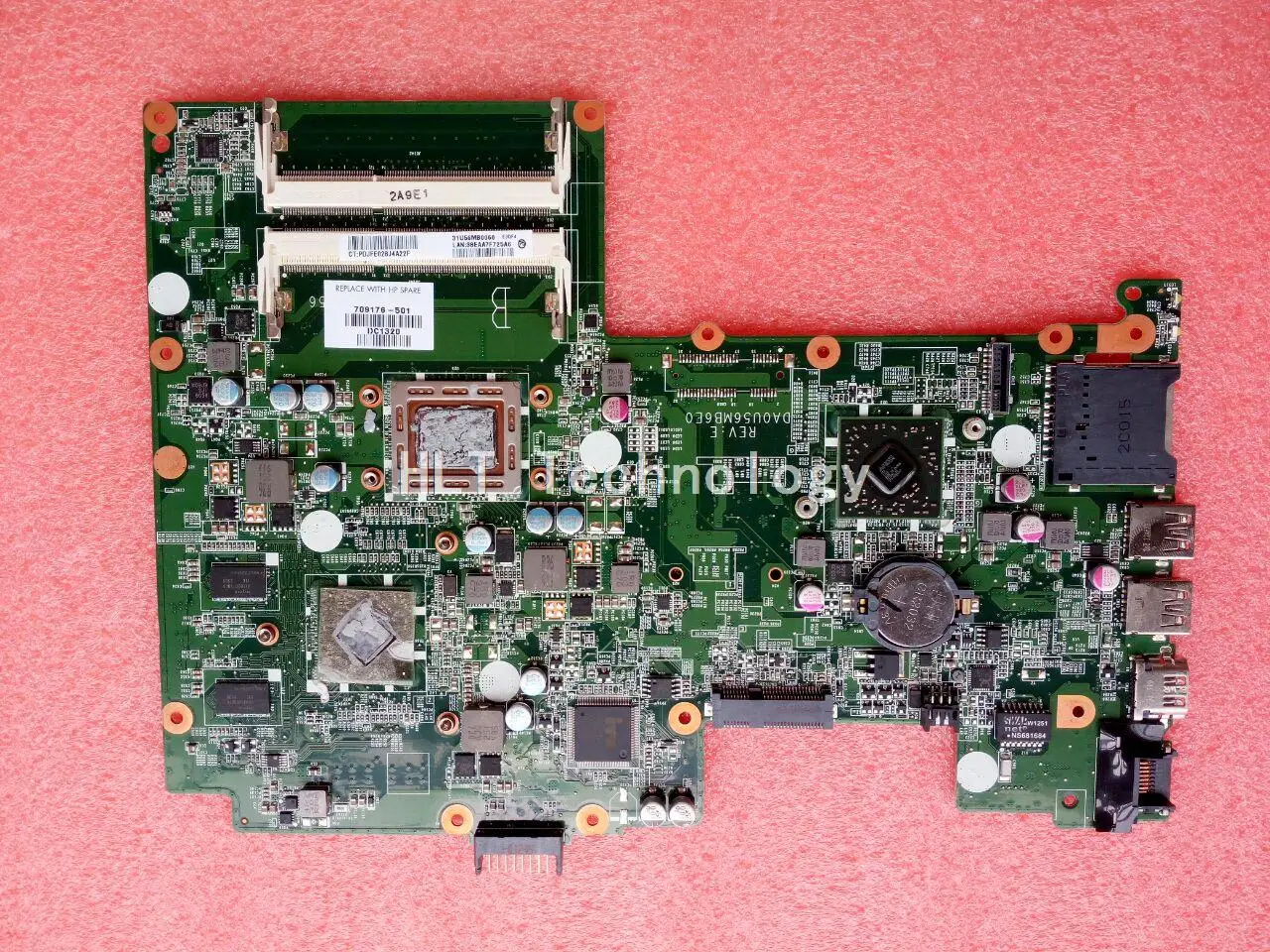

For HP Pavilion Sleekbook 15 Laptop motherboard 709176-501 DA0U56MB6E0 A8-4555M cpu A70M MARS/1G non-integrated