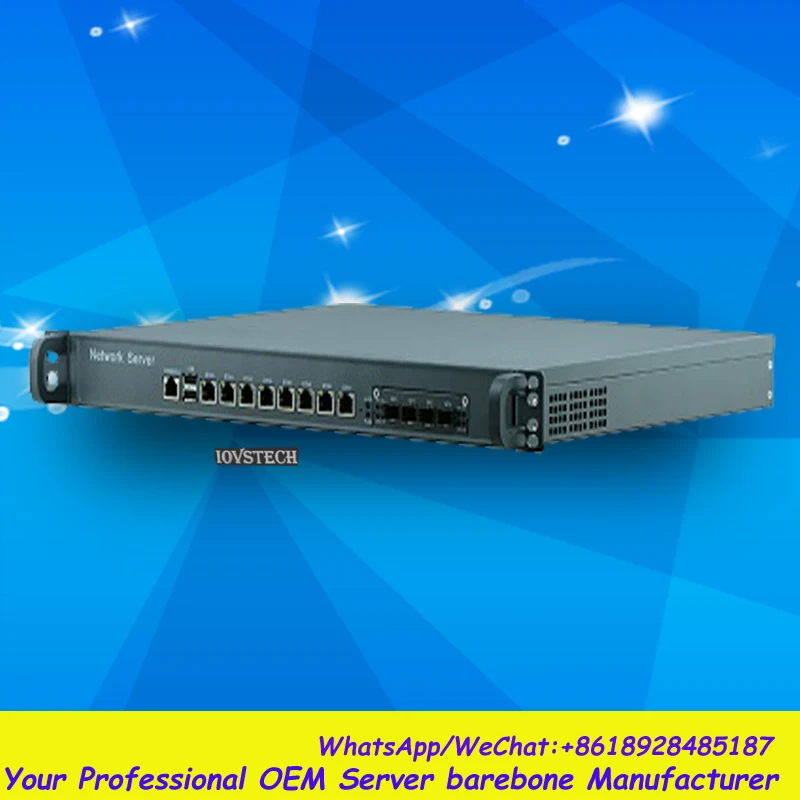 

Huge storage 1U Rack 8LAN Network Security/Router Barebone